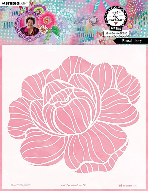 Art By Marlene: Stencil/Mask, Floral Lines