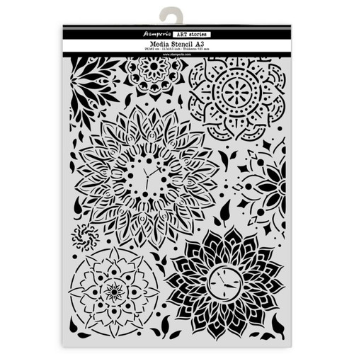 Stamperia: Art Stories A3 Media Stencil, Mandala Pattern