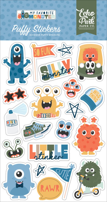 Echo Park : Puffy Stickers, My Favorite Monster