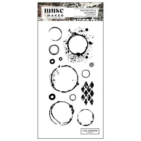 Lisa Horton Crafts: Muse & MakerDL Clear Stamp Set- Texture Spills