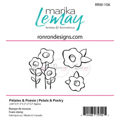 RonRon Designs: Foam Stamp - Petals & Poetry