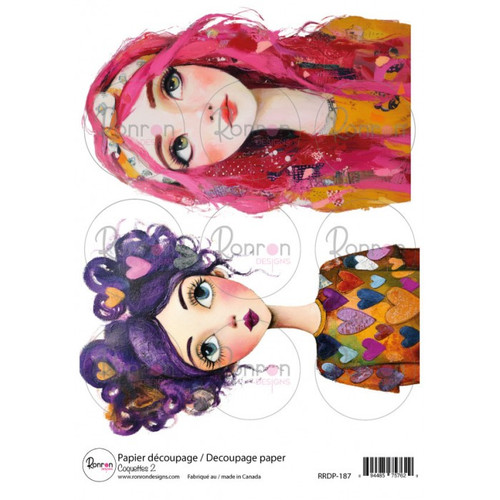RonRon Designs: Rice Paper - Coquettes 2