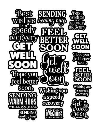 Simply Stated Designs: Get Well Soon Reverse Sentiments