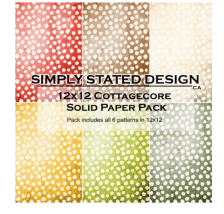 Simply Stated Designs: Cottagecore Solid Paper Pack