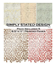 Simply Stated Designs: Cottagecore 8.5"x11 Paper Pack