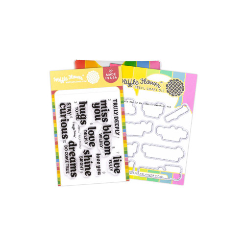 Waffle Flower: Stamp & Die, Truly Deeply Sentiments