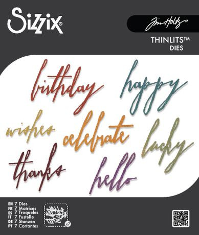Tim Holtz: Thinlits Dies, Handwritten Celebrate