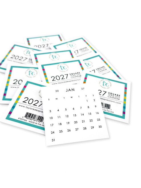 Taylored Expressions: Square Tear-Off Calendar, 2027 - Set of 10