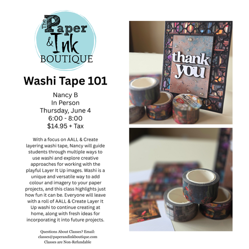 Nancy B: June 4, In Person, Washi Tape 101