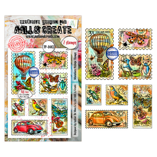 AALL and Create: A6 - Stamp Sets #1443 - Miniature Postage Stamps