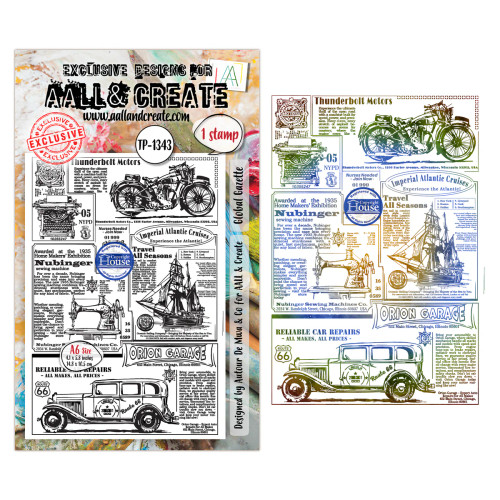 AALL and Create : A6 - Stamp Sets #1343 - Global Gazette