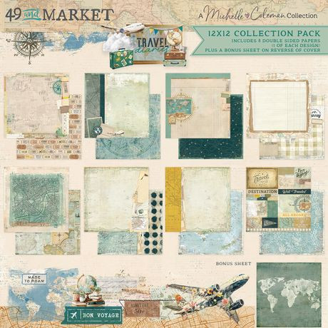 49 and Market: Collection Pack 12"X12" - Travel Diaries