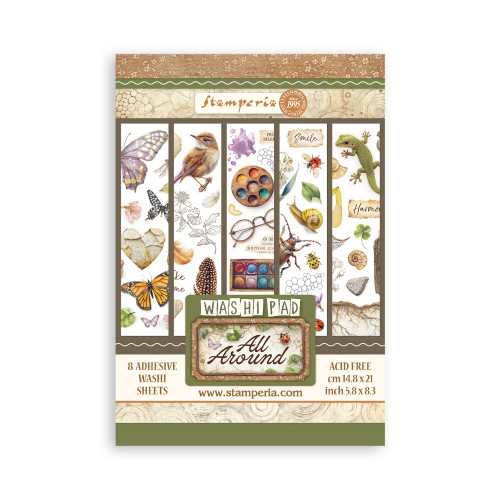 Stamperia: A5 Washi Pad, All Around