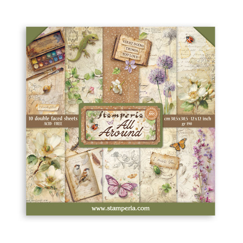 Stamperia: 12X12 Paper Pad, All Around
