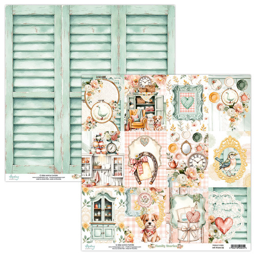 Mintay: 12X12 Patterned Paper, Family Stories 06