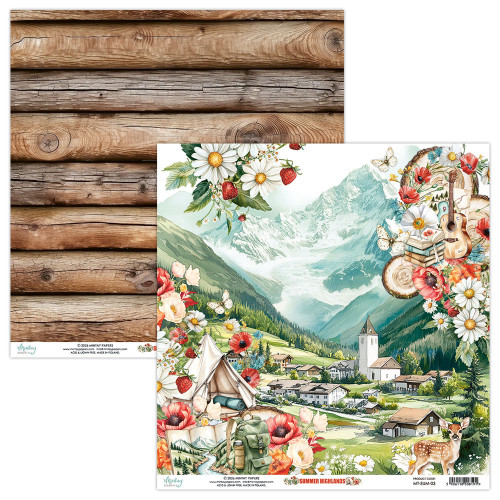 Mintay: 12X12 Patterned Paper, Summer Highlands 03