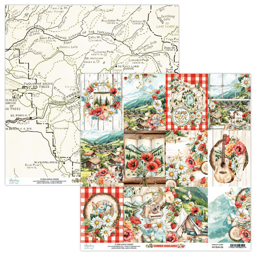 Mintay: 12X12 Patterned Paper, Summer Highlands 06