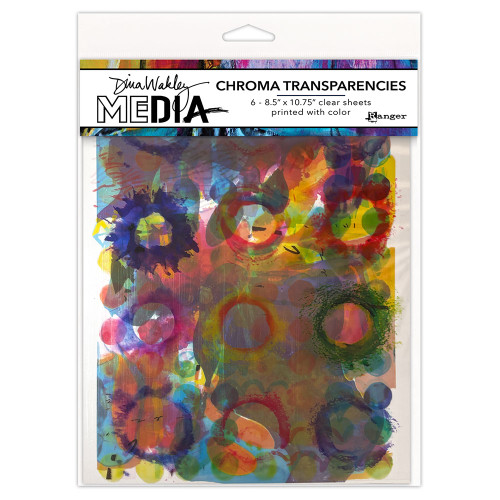Dina Wakley MEdia: Chroma Transparencies, Painted Elements
