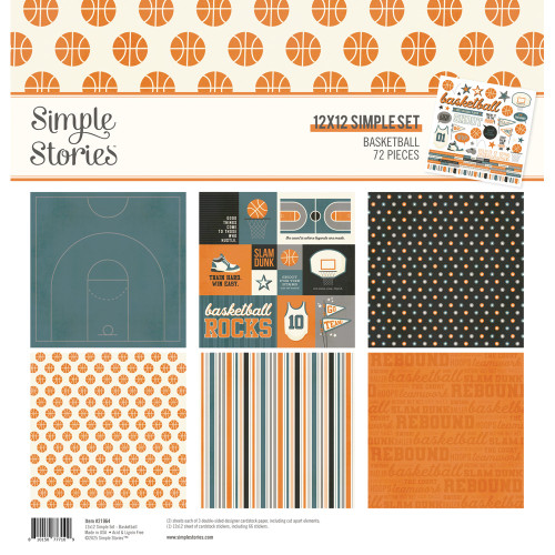 Simple Stories: 12X12 Collection Kit, Basketball