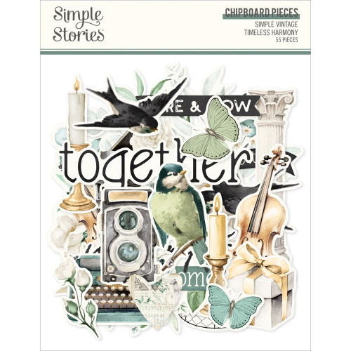 Simple Stories: Chipboard- Vintage Timeless Harmony