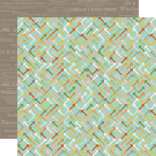 Simple Stories: Open Road Double-Sided Paper 12"X12" -  Map It Out!