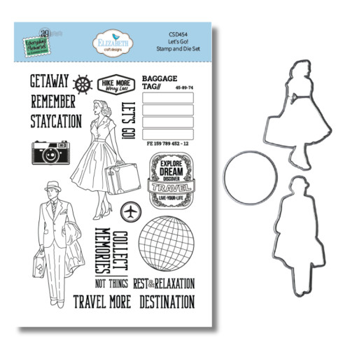Elizabeth Craft Designs: Clear Stamp & Die Combo, Let's Go!