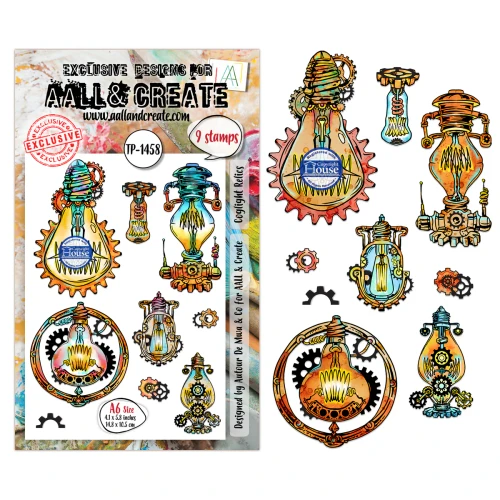 AALL & Create: A6 - Stamp Set #1458 - Coglight Relics