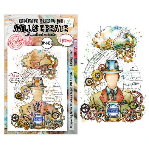 AALL & Create: A6 - Stamp Set #1456 - Faceless Time
