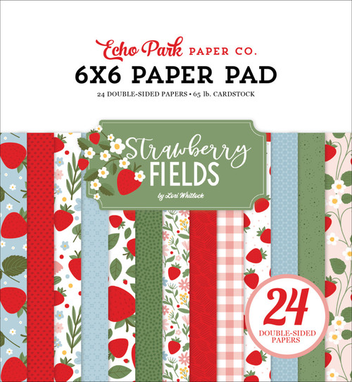 Echo Park: 6X6 Paper Pad, Strawberry Fields