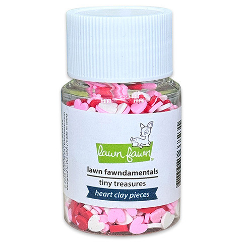 Lawn Fawn: Tiny Treasures, Heart Clay Pieces