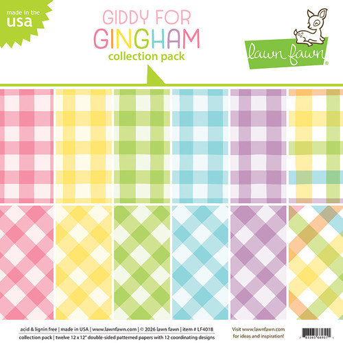 Lawn Fawn: 12X12 Collection Pack, Giddy For Gingham