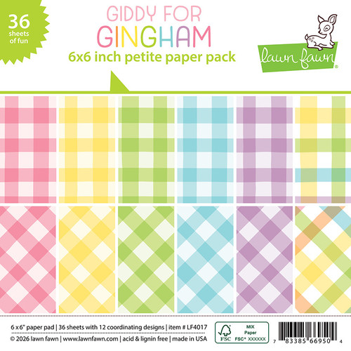 Lawn Fawn: 6X6 Petite Paper Pack, Giddy For Gingham