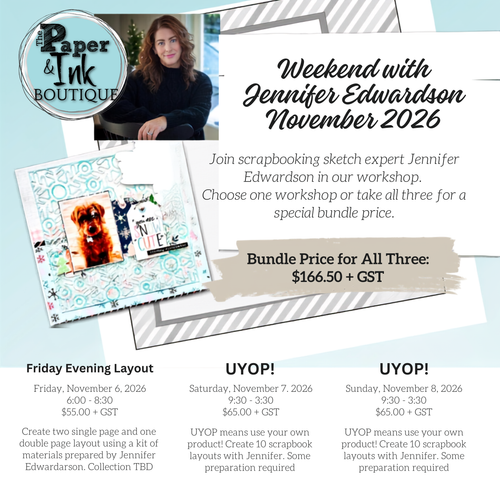 A Weekend With Jennifer Edwardson: November 6-8, All Class Bundle