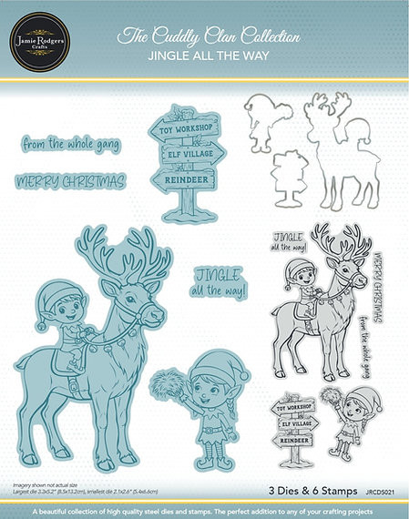 Jamie Rodgers Crafts: Jingle All The Way - Stamp & Die Set The Cuddly Clan Collection
