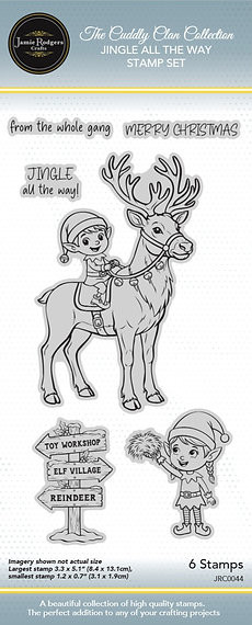 Jamie Rodgers Crafts: Jingle All The Way Stamp Set – The Cuddly Clan Collection