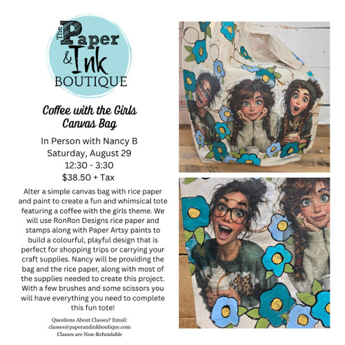 Nancy B:  August 29, In Person, Coffee with the Girls Canvas Bag