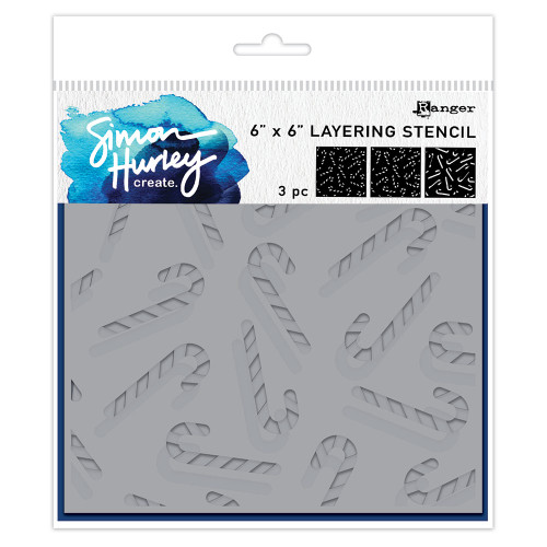 Simon Hurley creates.: 6x6 Stencil - Candy Canes