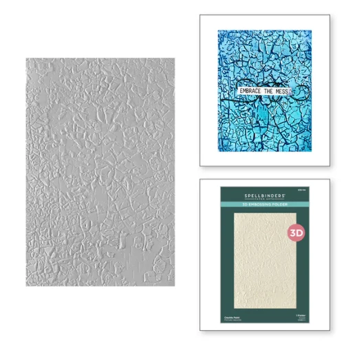 Spellbinders: Crackle Paint 3D Embossing Folder from the Beautifully Imperfect Collection