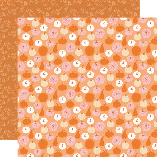 Simple Stories: 12x12 Patterned Paper, Pumpkins & Plaid - Hey, Pumpkin!