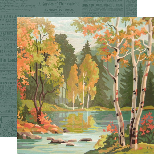 Simple Stories: 12x12 Patterned Paper, Pumpkins & Plaid - Happy Fall