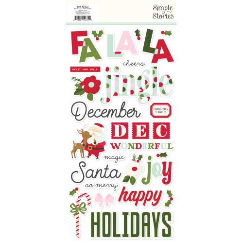 Simple Stories: Foam Stickers, Kringle & Co