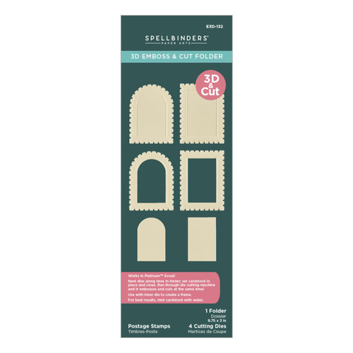Spellbinders: 3D Emboss & Cut Folder  - Postage Stamps