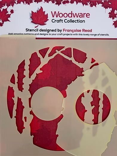 Woodware: Moonlit Forest 6x6" Layering Stencil By Françoise Read