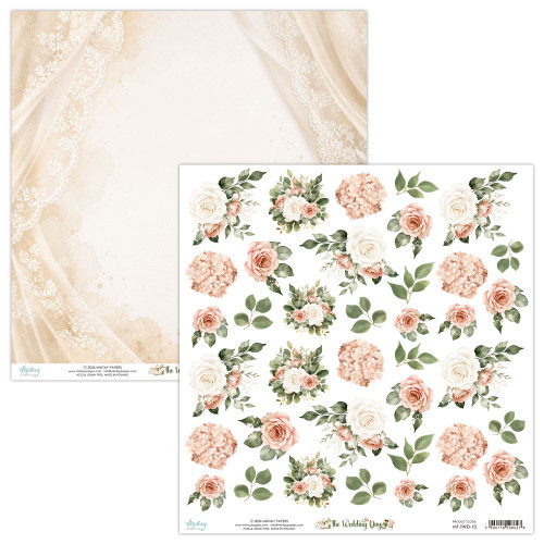 Mintay: 12X12 Flora Paper, The Wedding Day