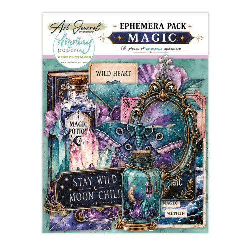 Mintay: Art Journal Ephemera Pack, Magic (68pc)