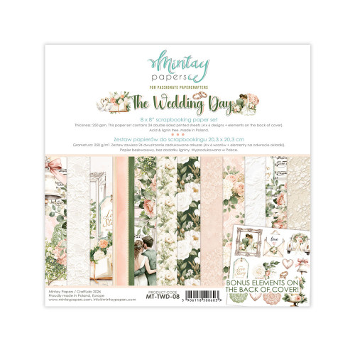 Mintay: 8X8 Paper Pad, The Wedding Day