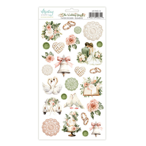 Mintay: 6X12 Paper Stickers, The Wedding Day - Elements