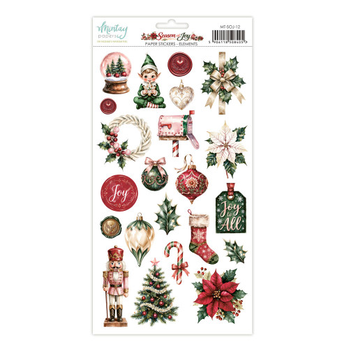 Mintay: 6X12 Paper Stickers, Season of Joy - Elements
