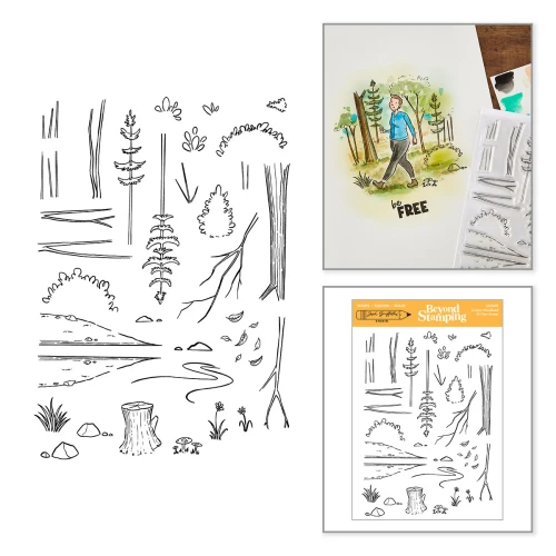Spellbinders: Beyond Stamping Custom Woodland Clear Stamp Set by Josh Griffiths Studio