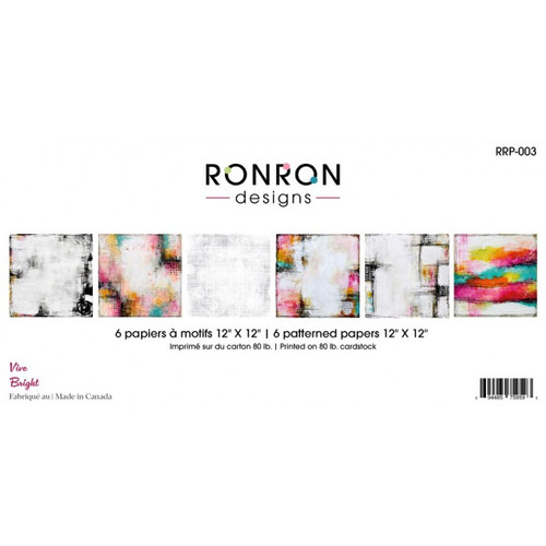 RonRon Designs: Patterned Papers- Bright